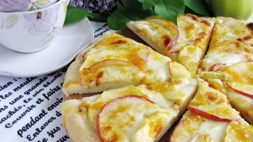 Рецепт яблочной пиццы