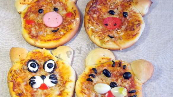 Рецепт Забавной детской мини пицца для детей