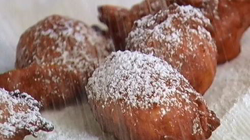 картофельные пончики с корицей