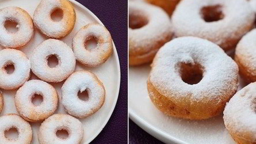 Рецепт нежных творожных пончиков