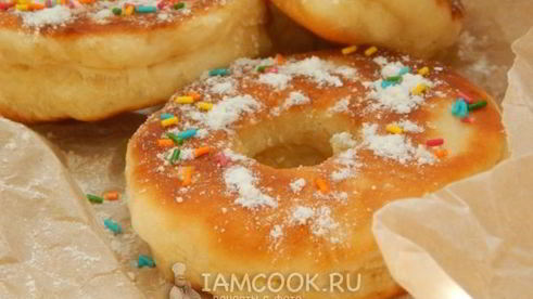 пончики на кефире за 15 минут