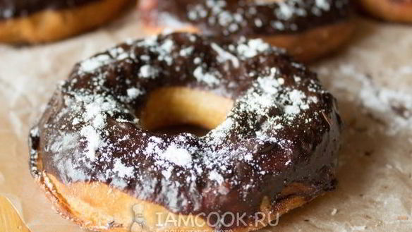 Рецепт Пончиков с шоколадом