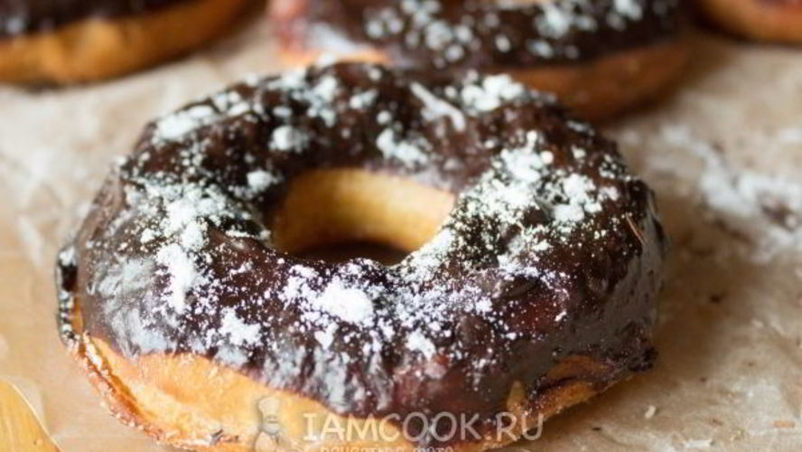 Рецепт пончиков с шоколадом