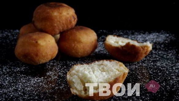 Рецепт Пончиков с творогом
