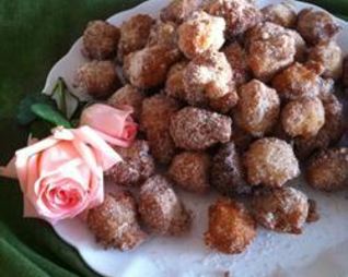 Пончики-шарики с корицей