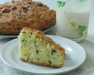 Кукурузня коврижка с зеленью