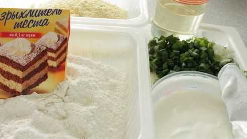 кукурузня коврижка с зеленью