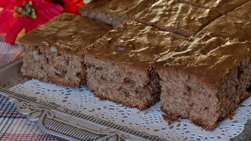 медовая пряная коврижка с грецкими орехами