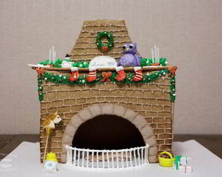 Пряничный камин