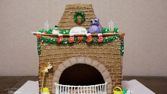 Рецепт Пряничного камина