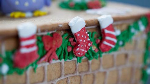 пряничный камин