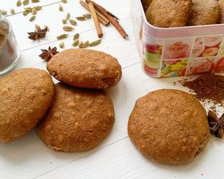 Пряники с орешками на цельнозерновой муке