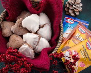 Шоколадные пряники с глазурью