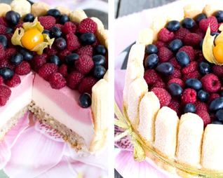 Малиновая шарлотка