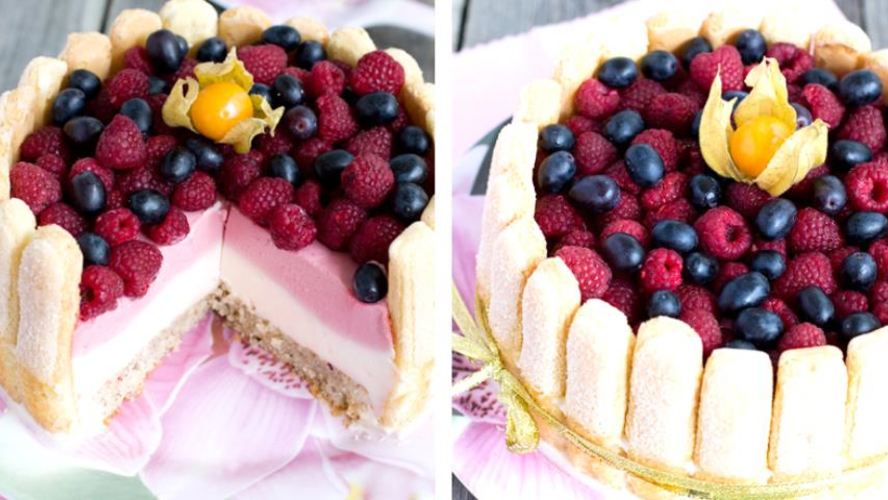 Рецепт малиновой шарлотки