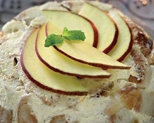 Мексиканская ванильная шарлотка с манго