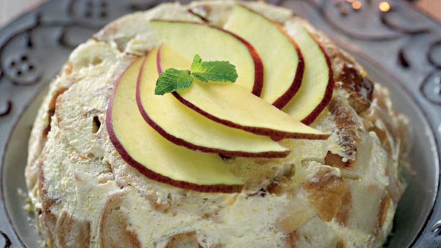 Рецепт мексиканской ванильной шарлотки с манго