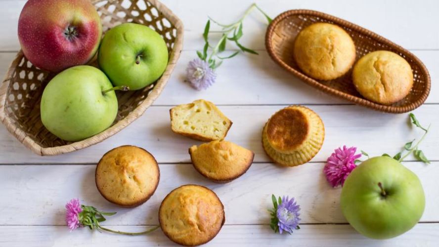 Рецепт порционной яблочной шарлотки