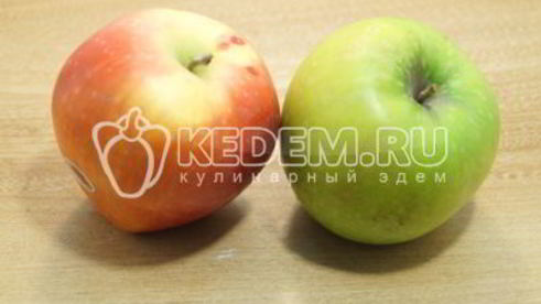 шарлотка с творогом и яблоками