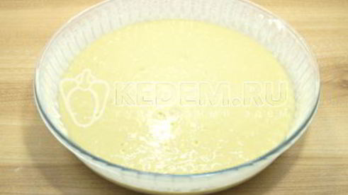 шарлотка с творогом и яблоками