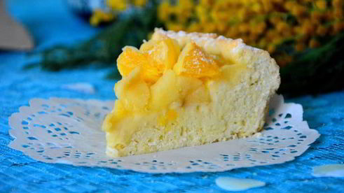 шарлотка с яблоками и апельсином