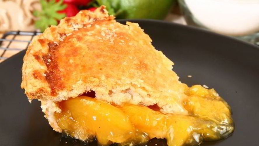 Рецепт шарлотки с яблоками и персиками