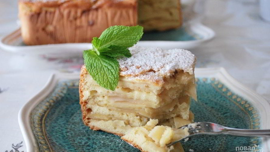 Рецепт шарлотки с яблоком