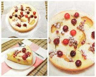 Шарлотка с ягодами