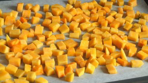 шарлотка с запеченной тыквой