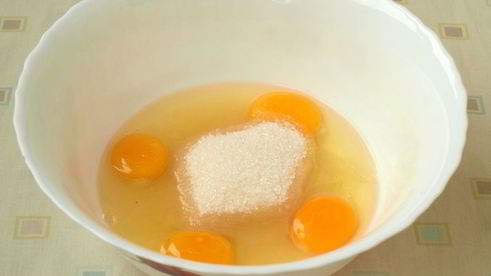 шарлотка с запеченной тыквой