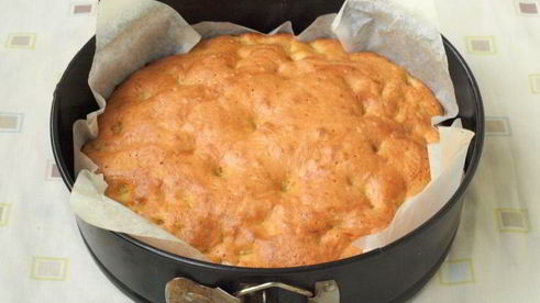 шарлотка с запеченной тыквой