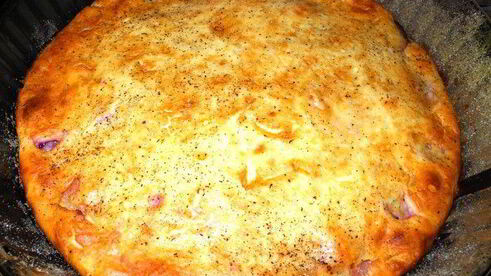 творожная шарлотка с райскими яблочками