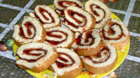 творожно-сливочная шарлотка