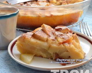 Творожно-яблочная шарлотка