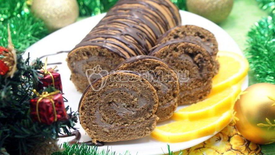 Рецепт шоколадного рулета