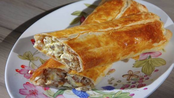 Рецепт Быстрого штруделя с финиками и орехами