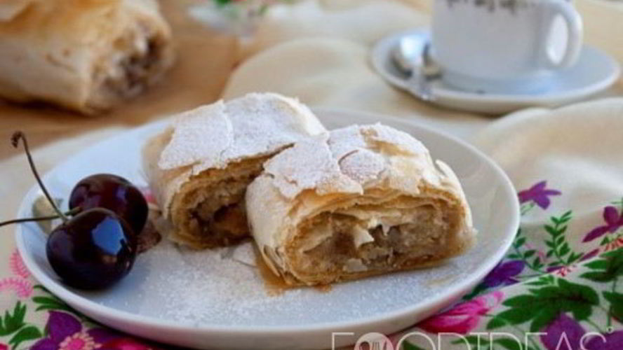 Рецепт грушевого штруделя