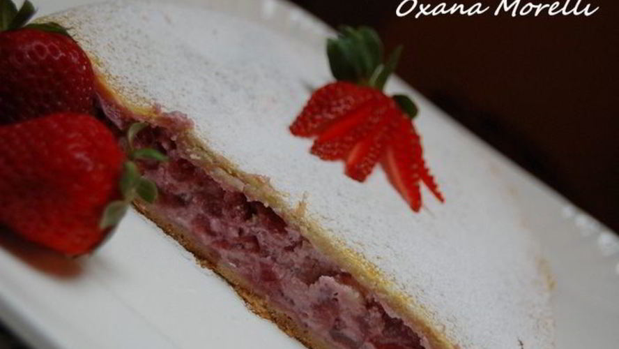 Рецепт клубничного штруделя с рикоттой