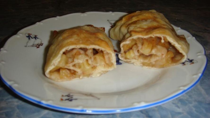 Рецепт постного яблочного штруделя