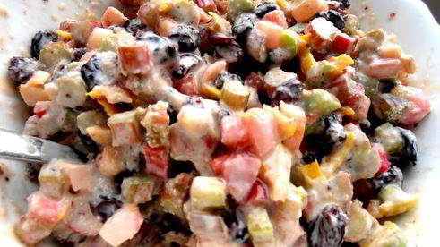 штрудель из ревеня и изюма