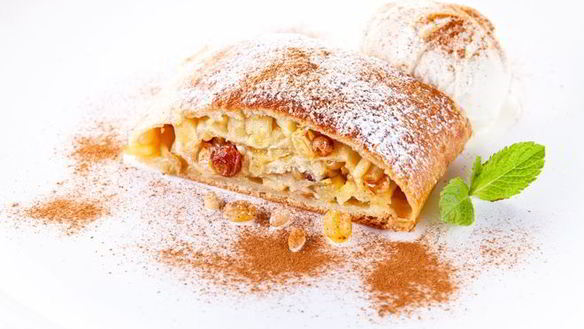 Рецепт Штруделя из слоеного теста