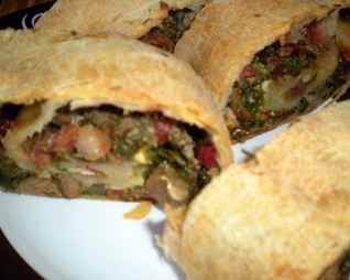 Штрудель с ботвой