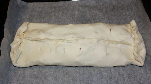 штрудель с дикими грушами, морковью и корицей