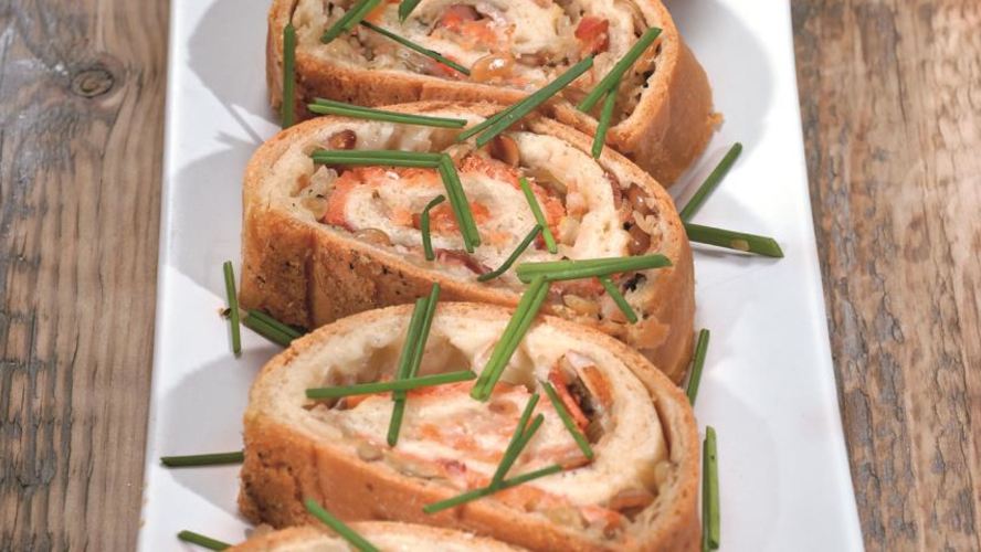 Рецепт штруделя с семгой