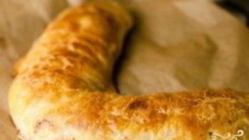 штрудель с творогом и вишней