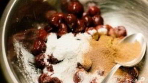 штрудель с творогом и вишней