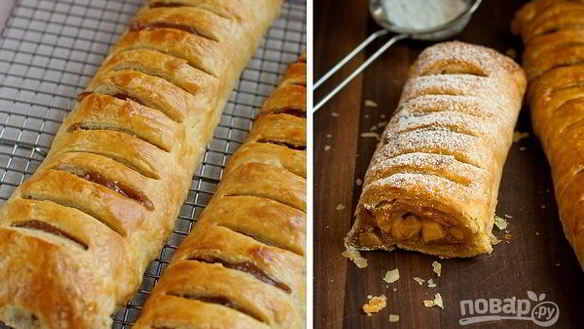 Рецепт Штруделя с яблоками и корицей