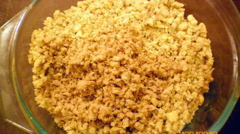 штрудель с яблоками и орехами