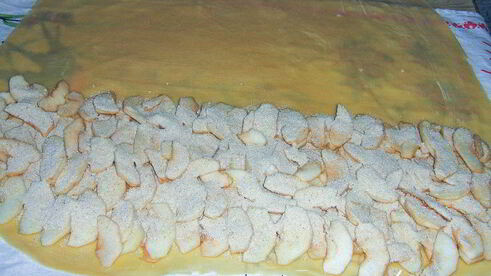 штрудель с яблоками