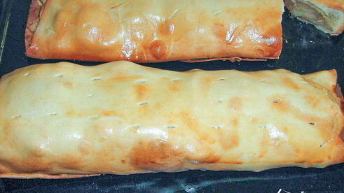 штрудель с яблоками